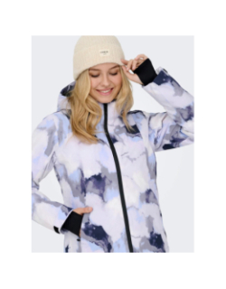 Veste de ski slope violet blanc femme - Only Play