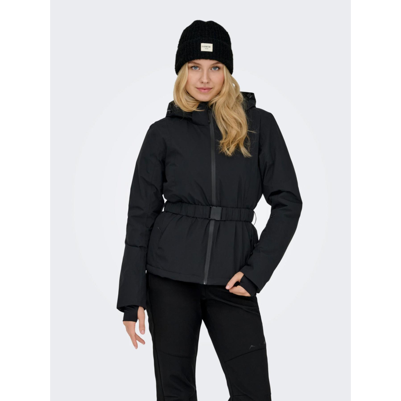 Veste de ski à ceinture slope noir femme - Only Play