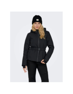 Veste de ski à ceinture slope noir femme - Only Play