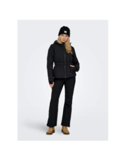 Veste de ski à ceinture slope noir femme - Only Play