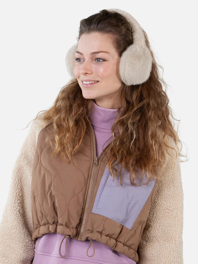 Cache oreilles fausse fourrure beige femme - Barts