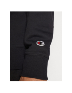 Sweat à capuche petit logo noir homme - Champion