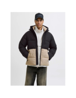 Doudoune bicolore eowen noir homme - Jack & Jones