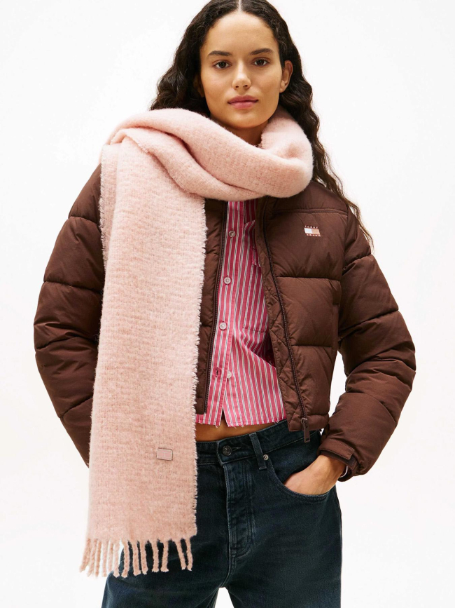 Echarpe heritage solid rose femme - Tommy Jeans