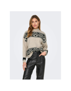 Pull en maille onlvictoria beige femme - Only