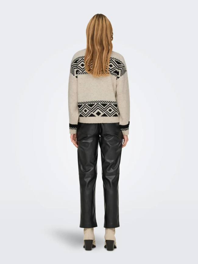 Pull en maille onlvictoria beige femme - Only
