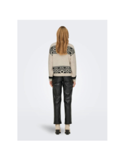 Pull en maille onlvictoria beige femme - Only