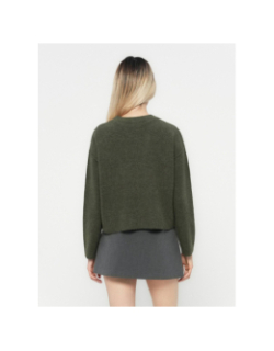 Pull en maille à col rond chiné vmbesti kaki femme - Vero Moda