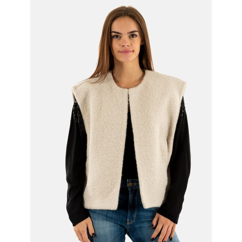 Veste sans manche mila life beige femme - Only