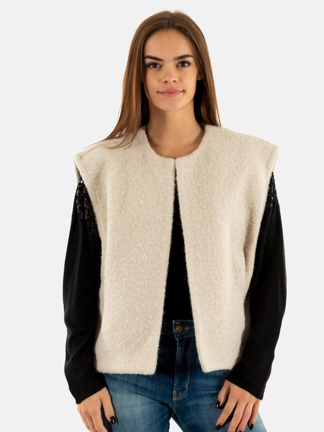 Veste sans manche mila life beige femme - Only