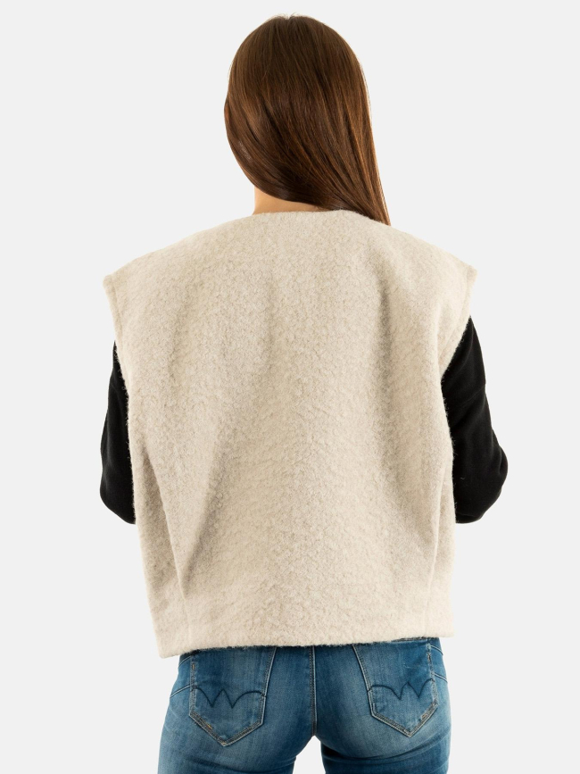 Veste sans manche mila life beige femme - Only