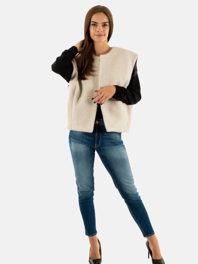 Veste sans manche mila life beige femme - Only