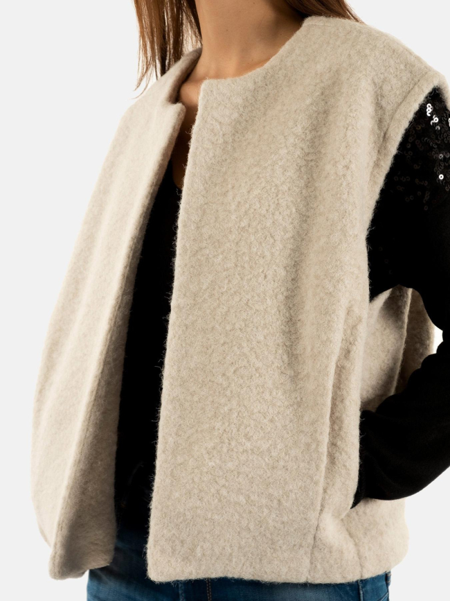 Veste sans manche mila life beige femme - Only