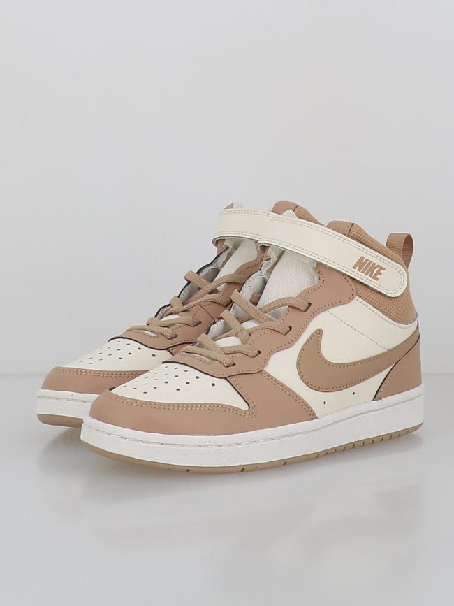 Baskets court borough mid psv marron enfant - Nike