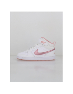 Baskets court borough mid 2 blanc et rose ado - Nike