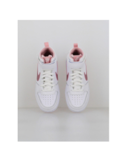 Baskets court borough mid 2 blanc et rose ado - Nike