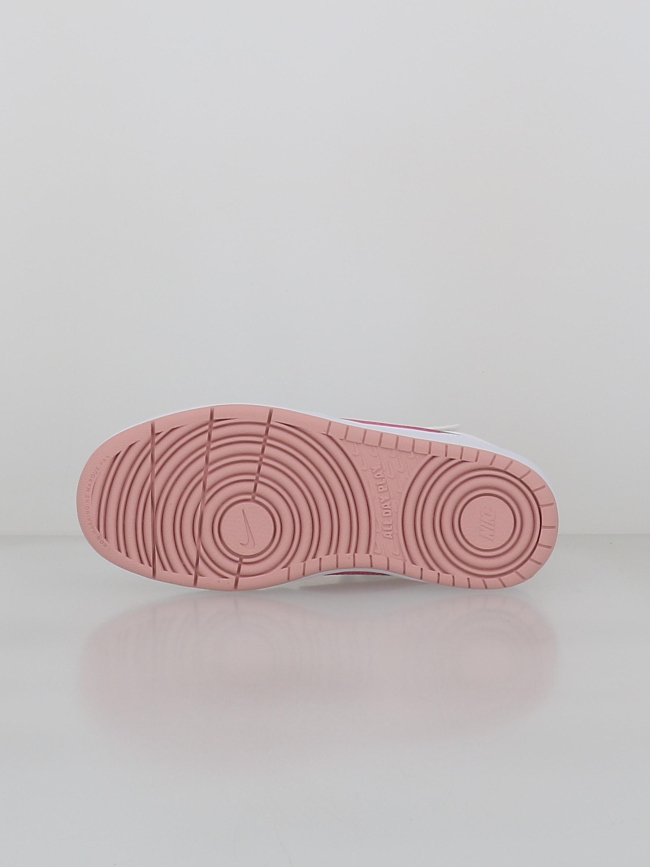 Baskets court borough mid 2 blanc et rose ado - Nike