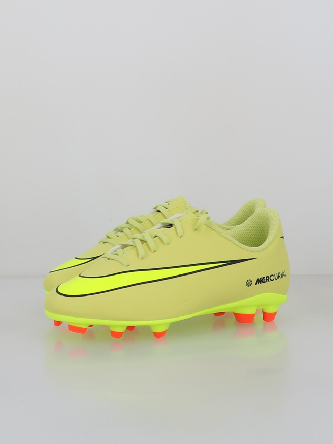 Chaussures de football vapor 16 club fg/mg fluo ado - Nike