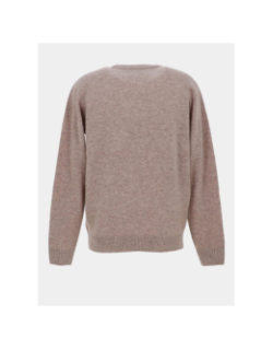 Pull en laine federon beige homme - Benson & Cherry