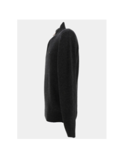 Pull col zippé en laine federup anthracite homme - Benson & Cherry