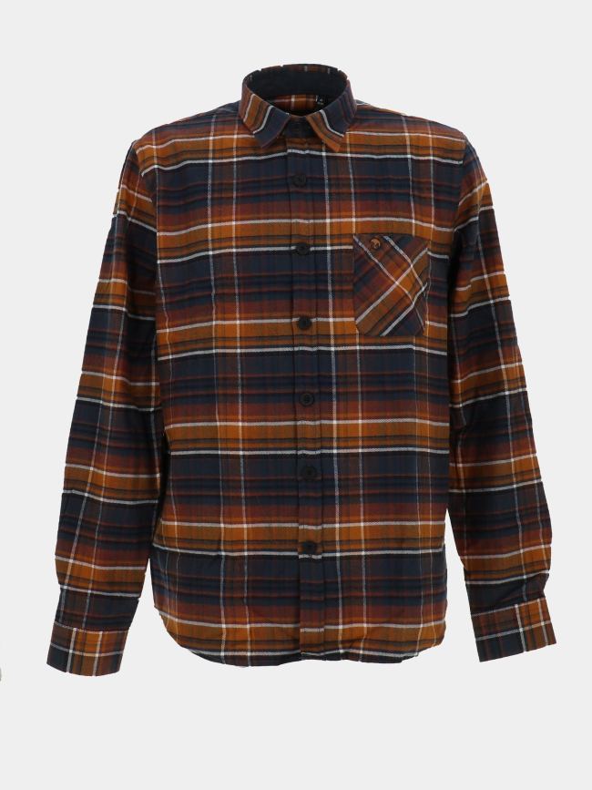 Chemise à carreaux lazaka marron homme - Benson & Cherry