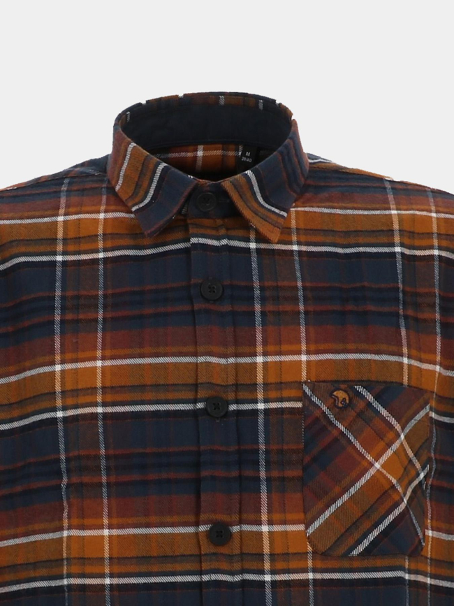 Chemise à carreaux lazaka marron homme - Benson & Cherry