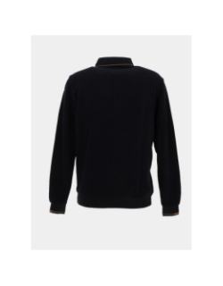 Pull à col polo magic bleu nuit homme - Benson & Cherry