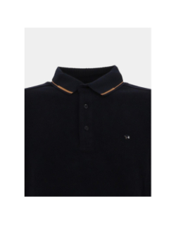 Pull à col polo magic bleu nuit homme - Benson & Cherry