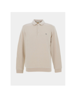Sweat col polo miami beige homme - Benson & Cherry