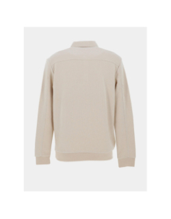 Sweat col polo miami beige homme - Benson & Cherry