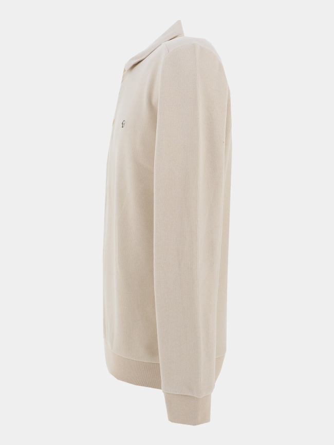 Sweat col polo miami beige homme - Benson & Cherry