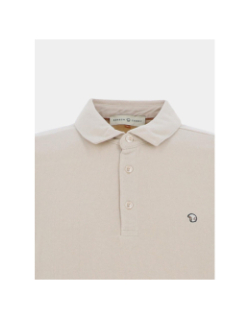 Sweat col polo miami beige homme - Benson & Cherry