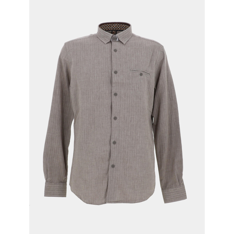 Chemise chevrons lamia marron homme - Benson & Cherry