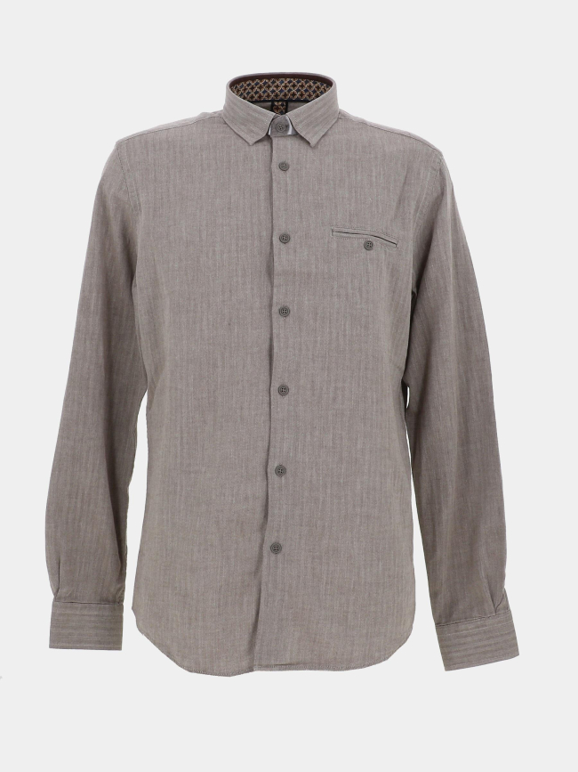 Chemise chevrons lamia marron homme - Benson & Cherry