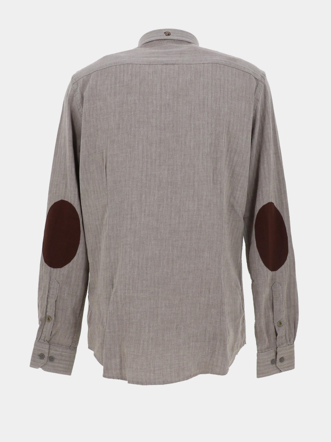 Chemise chevrons lamia marron homme - Benson & Cherry