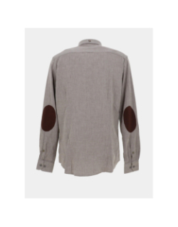 Chemise chevrons lamia marron homme - Benson & Cherry