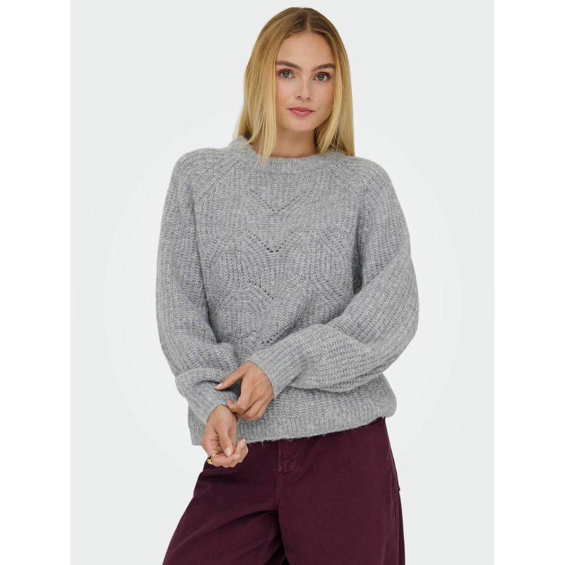 Pull gila life structure gris femme - Only