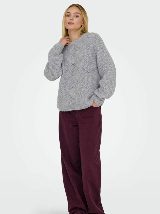 Pull gila life structure gris femme - Only