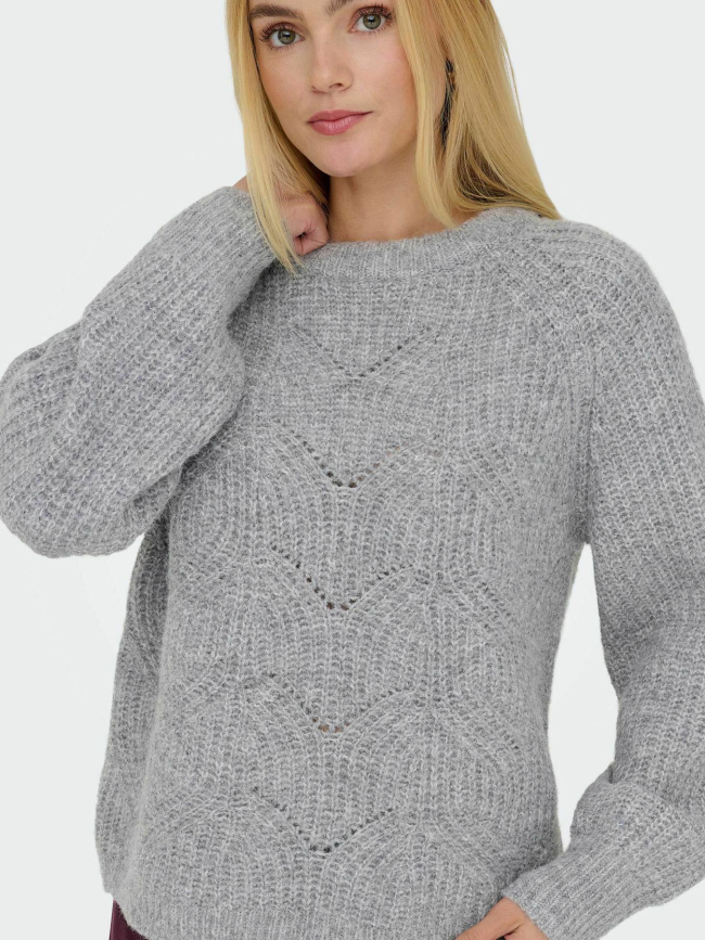 Pull gila life structure gris femme - Only