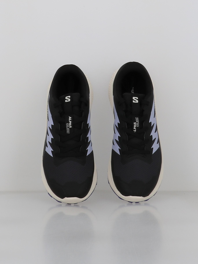 Chaussures de trail alphaglide noir et violet femme - Salomon