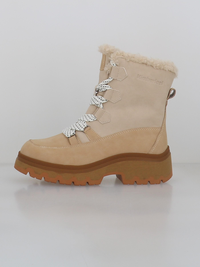 Bottes de neige thelma beige femme - Kimberfeel