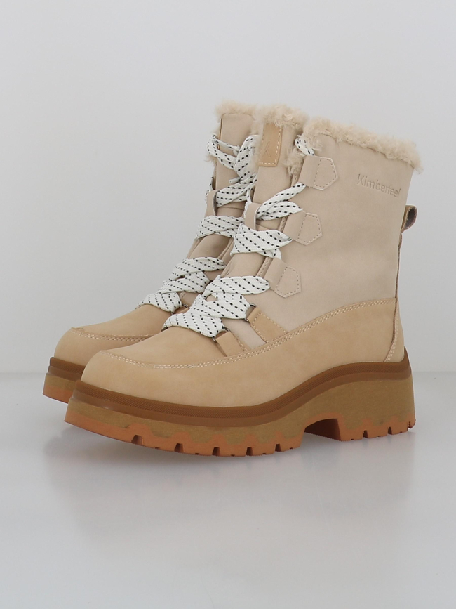 Bottes de neige thelma beige femme - Kimberfeel