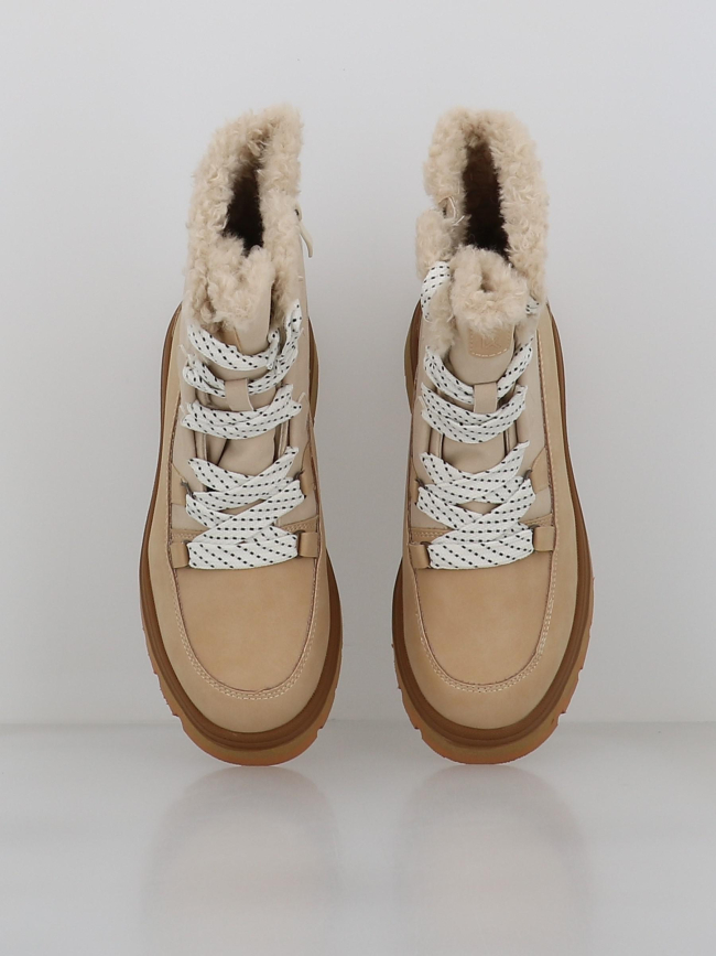 Bottes de neige thelma beige femme - Kimberfeel