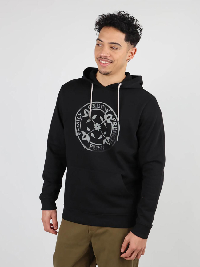 Sweat à capuche graphique avior noir homme - Oxbow