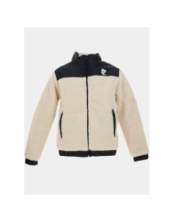 Veste bi matière sherpa neven team blanc et noir homme - Polo Team