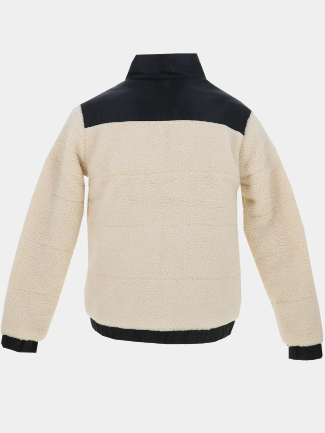 Veste bi matière sherpa neven team blanc et noir homme - Polo Team