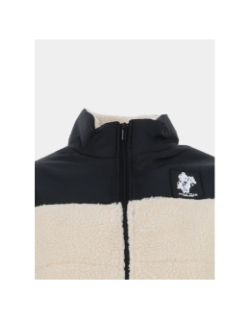 Veste bi matière sherpa neven team blanc et noir homme - Polo Team