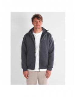 Sweat à capuche chiné passage anthracite homme - Oxbow