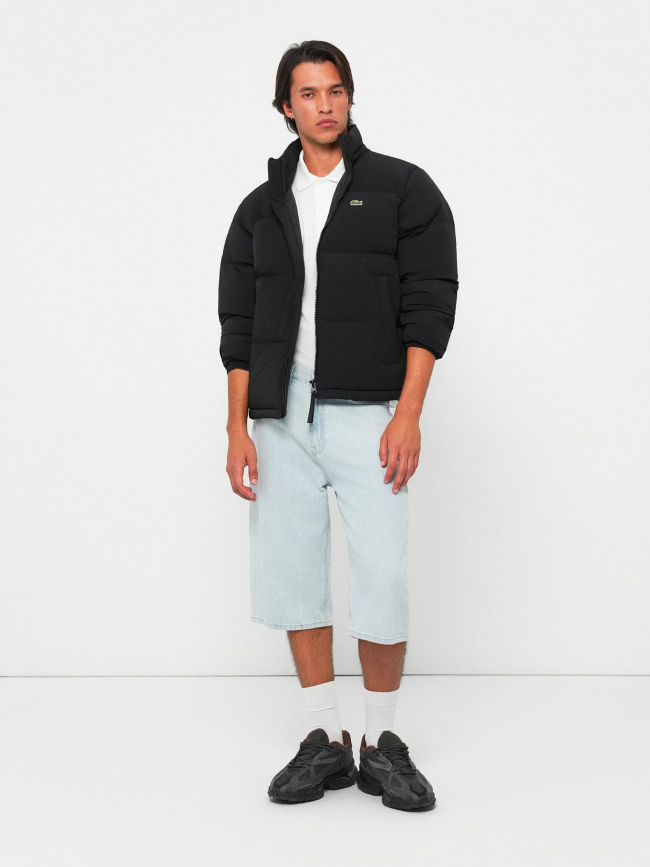 Doudoune à capuche déperlante noir homme - Lacoste