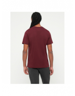 T-shirt nsw club à logo brodé doré bordeaux homme - Nike